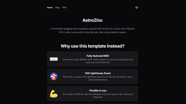 astrozinc astro template